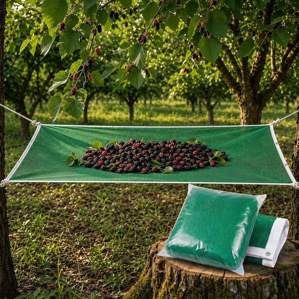 16.4 x 16.4 ft fruit collector harvesting net, main product view