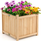 s afstar outdoor wooden planter box, folding raised, main product view