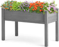 48×24×30 raised garden bed with legs, cedar wood, main product view