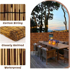 natural reed fence,4ft x 16.4ft bamboo fencing privacy, side view