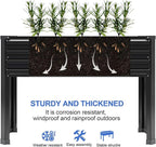 Galvanized Raised Garden Bed with Legs,48×18×30in Elevated Planter Box for Backyard,Garden, Patio, Balcony, 300lb Capacity,Planters for Outdoor Plants,Black