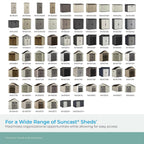 suncast 2-pack accessory baskets, resin organizers for shed, close-up detail