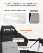 KingCamp Hammock Camping Chair, Swinging Portable Folding Camp Chairs for Adults Max 400lbs Heavy Duty Foldable Oversized Rocker with Aluminum Alloy Frame Cup Holder for Outdoor Beach Patio Sport