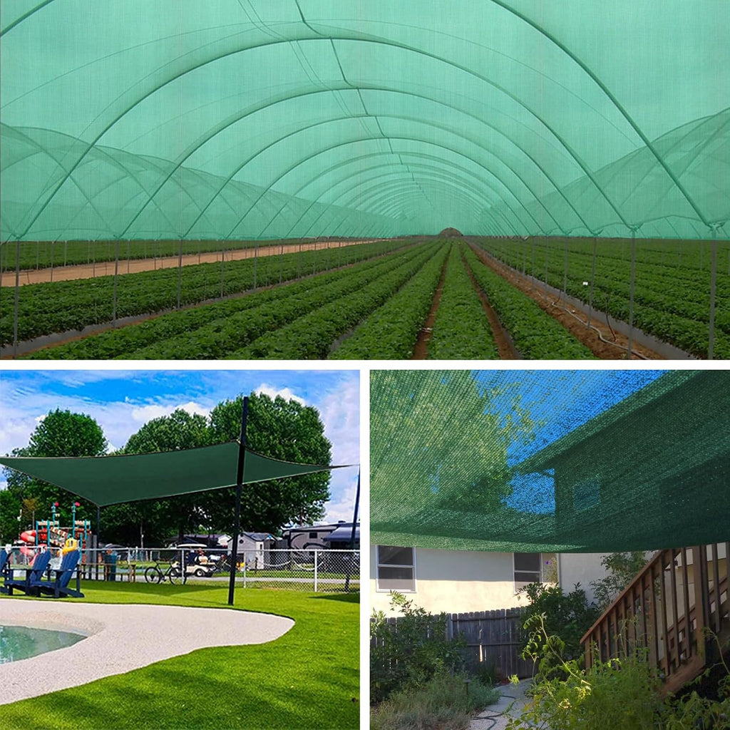 shade cloth, 14ft x 20ft 70% green outdoor on a desk or shelf