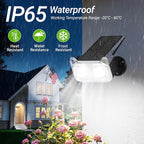 LETMY Solar Spot Lights Outdoor Waterproof with Bigger LED, 4 Pack 135°Adjustable Solar Lights Outdoor, 2-in-1 Wall Lights & 2 Modes Landscape Spotlights for Tree Yard Pathway Garden Decor(RGB Light)