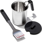 OXO Outdoor Grilling Basting Pot and Brush Set