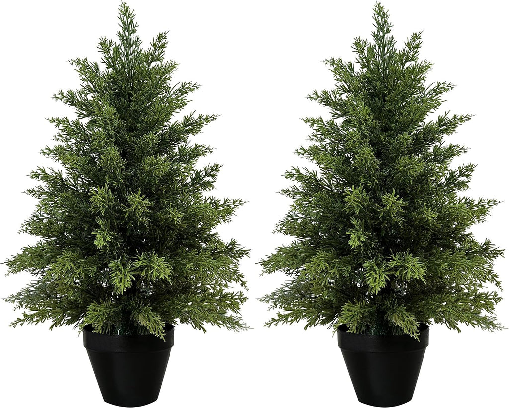 mavis's diary 2ft artificial cedar topiary tree, set, main product view