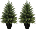 mavis's diary 2ft artificial cedar topiary tree, set, main product view