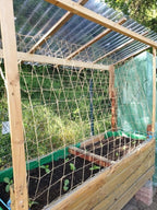 Jute Trellis Netting - Jute Netting for Garden, Heavy Duty Plant Support Netting for Climbing Plants, Cucumber, Vine, Fruits & Vegetables, Climbing Vining Plants (3.3 Ft X 6.6 Ft, 5.9 Inch Squares)