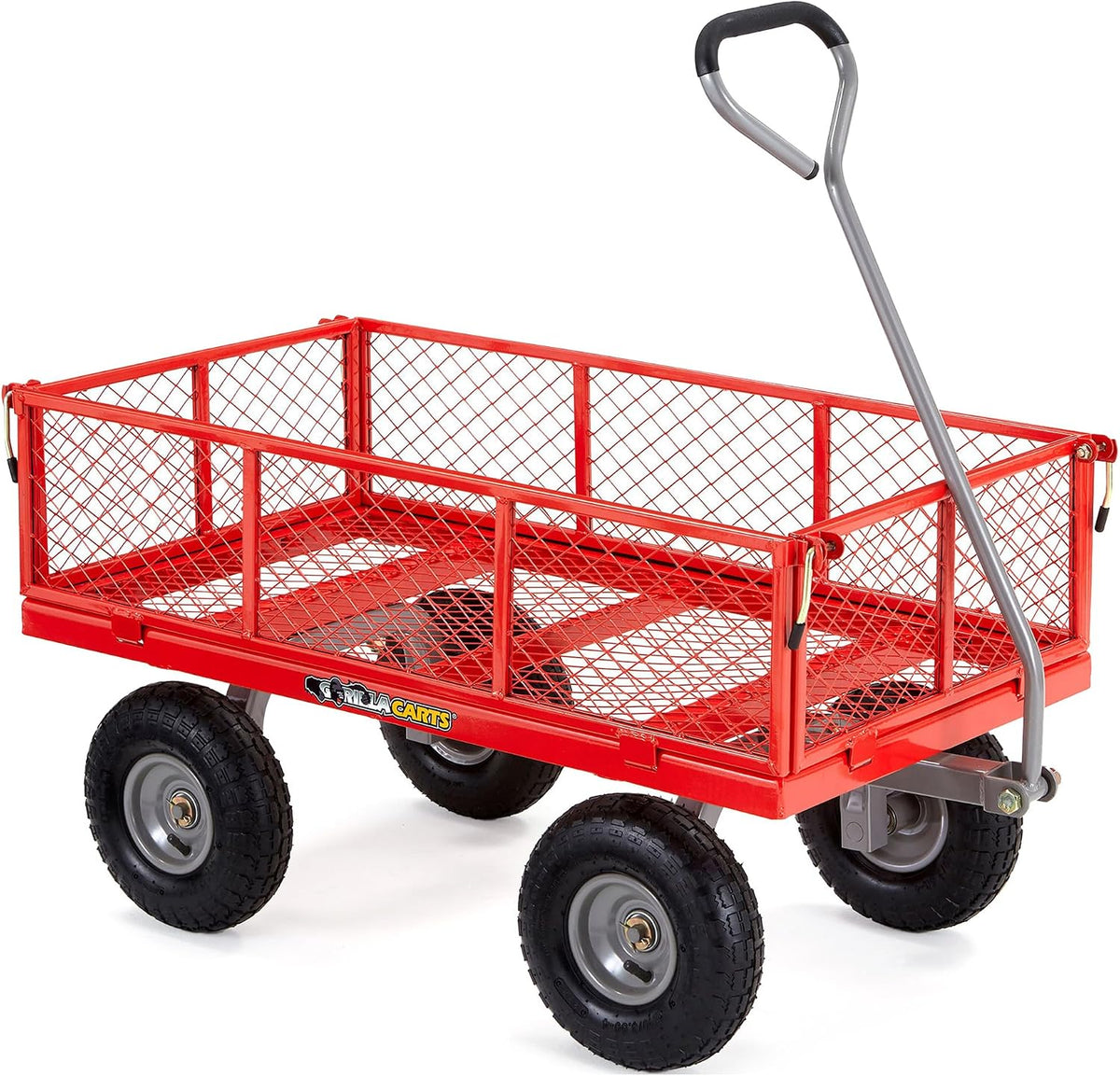 gorilla carts steel utility garden cart, 800 lb., main product view
