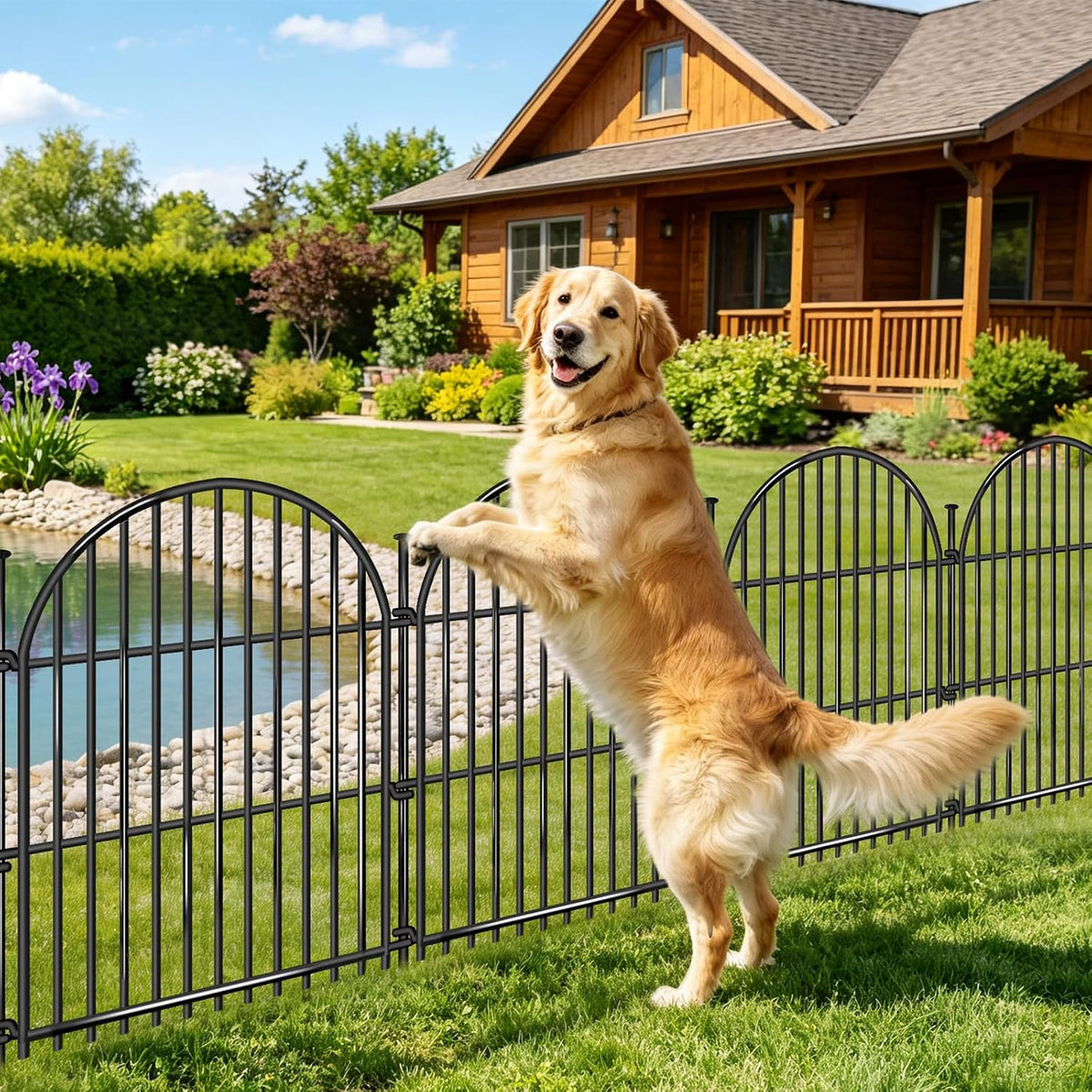 20 panels no dig decorative garden fence, 24in(h), main product view