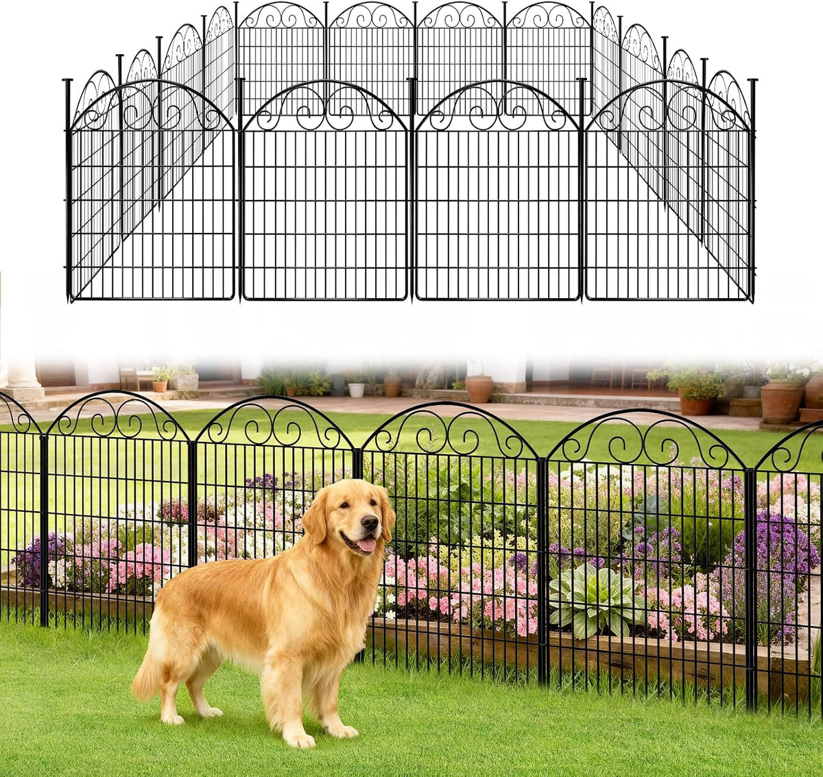 colrasn 15 panels no dig decorative garden dog, main product view