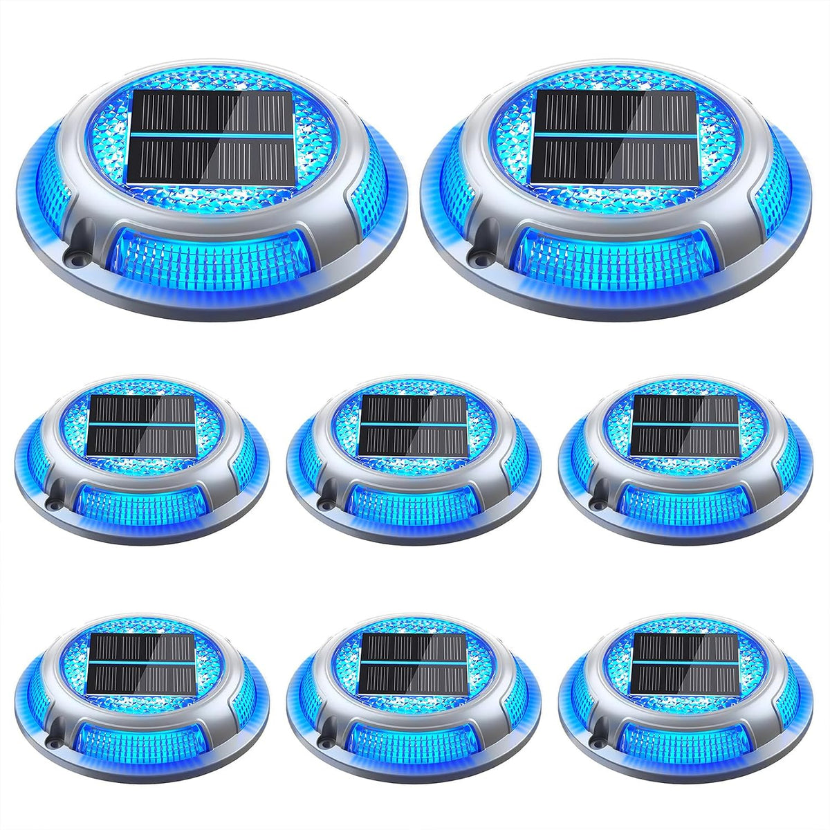 solar driveway lights, 8 pack heavy duty driveway, main product view
