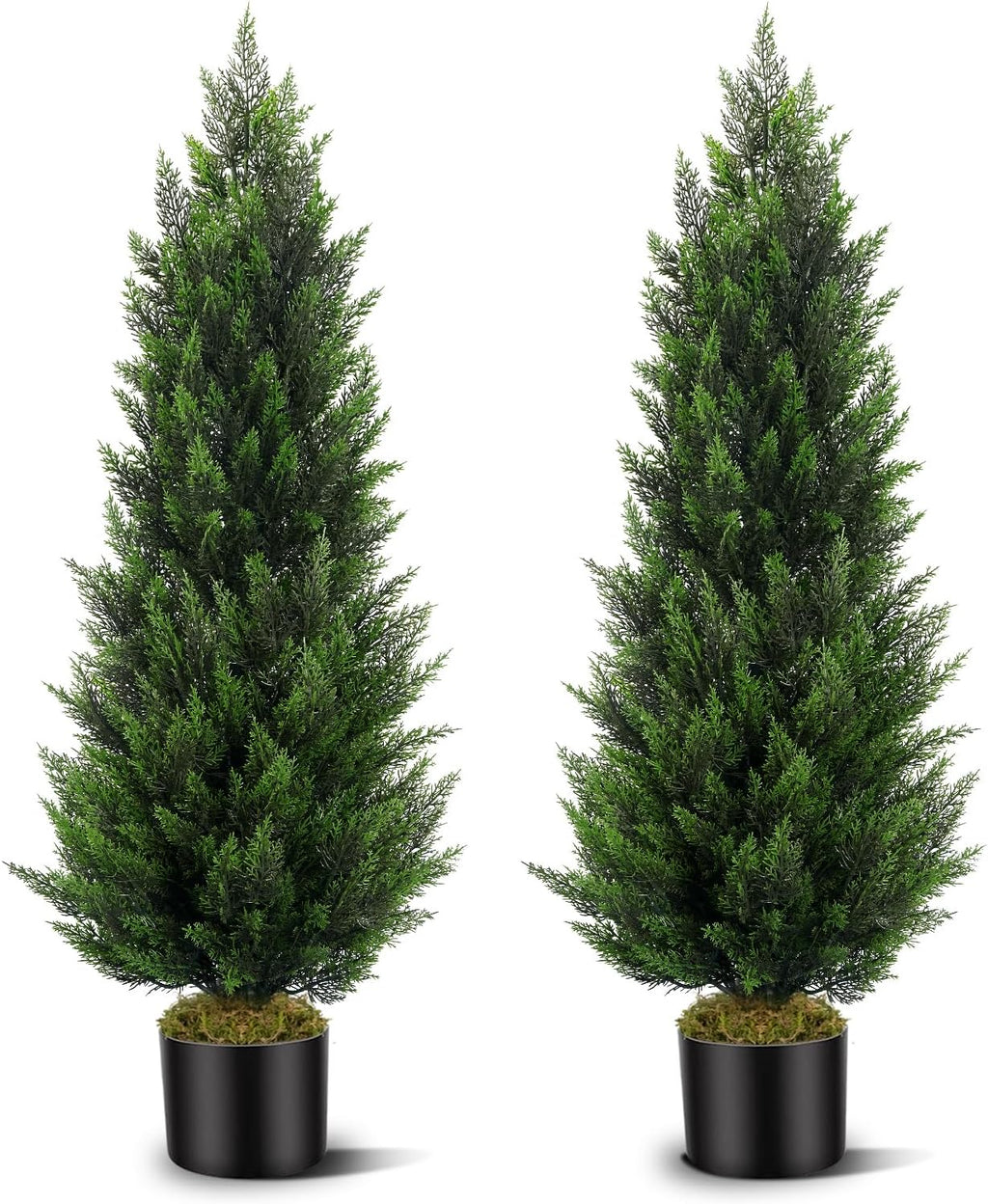 vitalismo 4ft artificial cedar trees set of 2, main product view