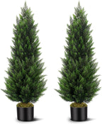 vitalismo 4ft artificial cedar trees set of 2, main product view