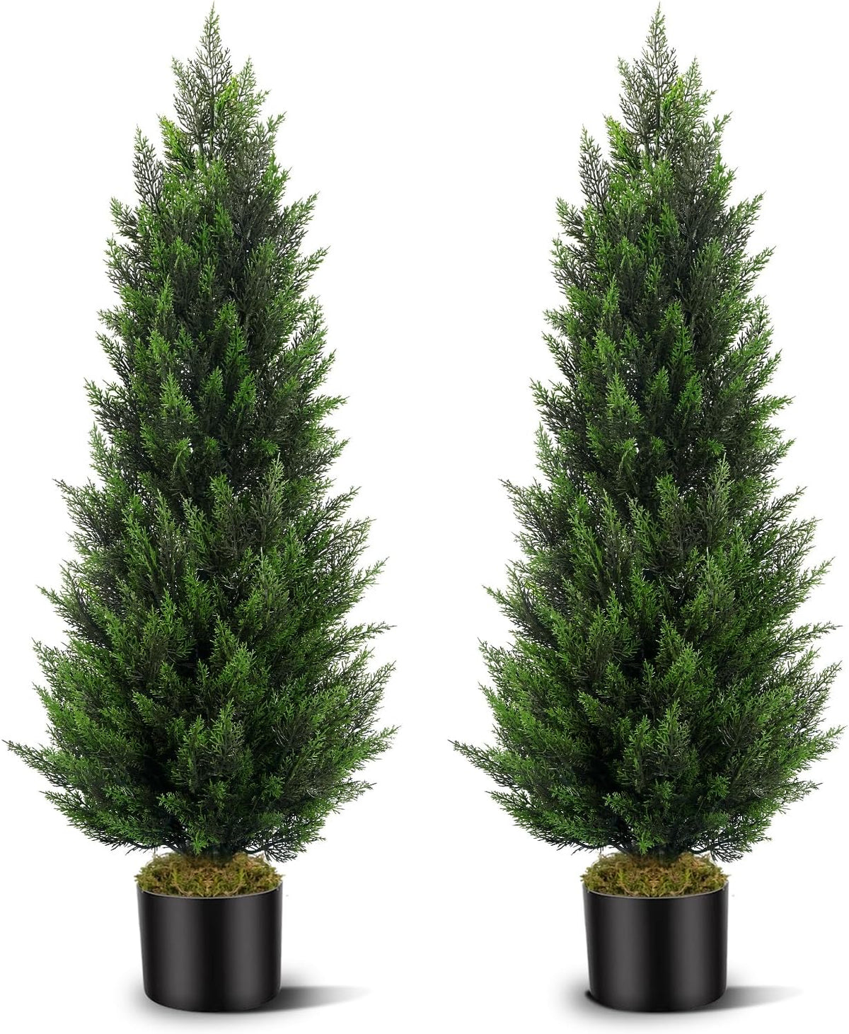 vitalismo 4ft artificial cedar trees set of 2, main product view