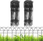 proworx black small garden fence border curve wire, main product view