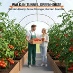 walk-in tunnel greenhouse for outdoors 9.9 x 7.9 on a desk or shelf