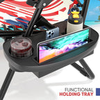Magshion Zero Gravity Lounge Chair, Reclining Camping Chair | 95°-160° Adjust, Folding Patio Recliner for Outdoor, Side Tray & Cup Holder, Pillow, Portable Lounger for Beach Pool Patio