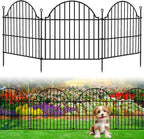 10 panels no dig decorative outdoor garden fence, main product view