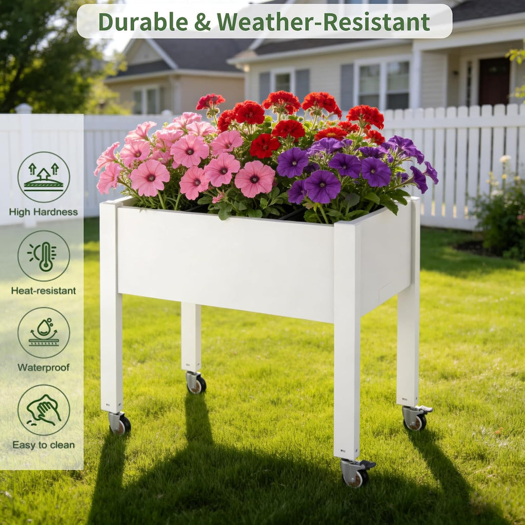 miory raised garden bed with wheels, mobile raised, package contents