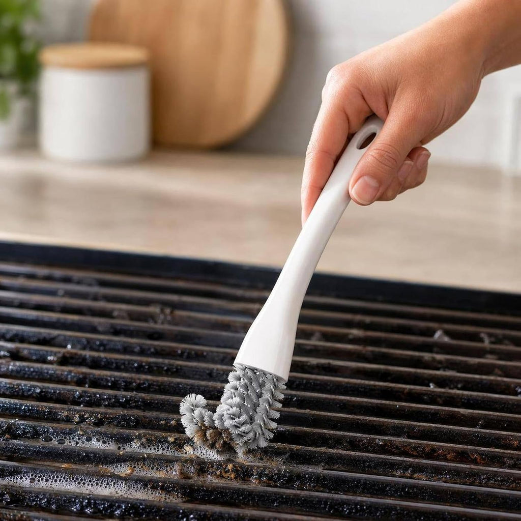 Cleaning Brushes for Oven, Stove & BBQ Grates, Multi-Function Kitchen Clean Brush with Scraper