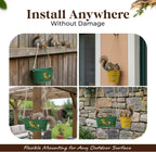 Hanging Squirrel Feeder & Waterer for Outside, Large Feeder.