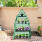 eagle peak mini greenhouse for indoor outdoor, 35x18x63 on a desk or shelf