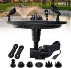1/4 HP Floating Fountain & Aerator for Ponds and Lakes with 100 ft Cord | 3,000 GPH, 9 spray patterns, Color-changing LED lights, Energy-efficient 192W Pump, Protective Intake Screen