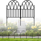 decorative garden fence panels - 26.41ft arched landscape, main product view