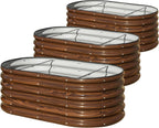snugniture 3 pcs 4x2x1.5ft raised garden bed outdoor, main product view