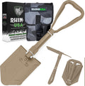 rhino usa folding survival shovel with pick, main product view