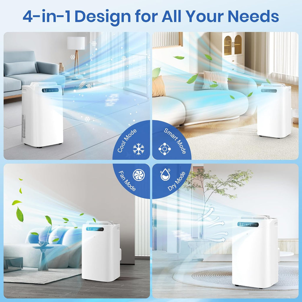 14000 btu portable air conditioners for room cooling, close-up detail