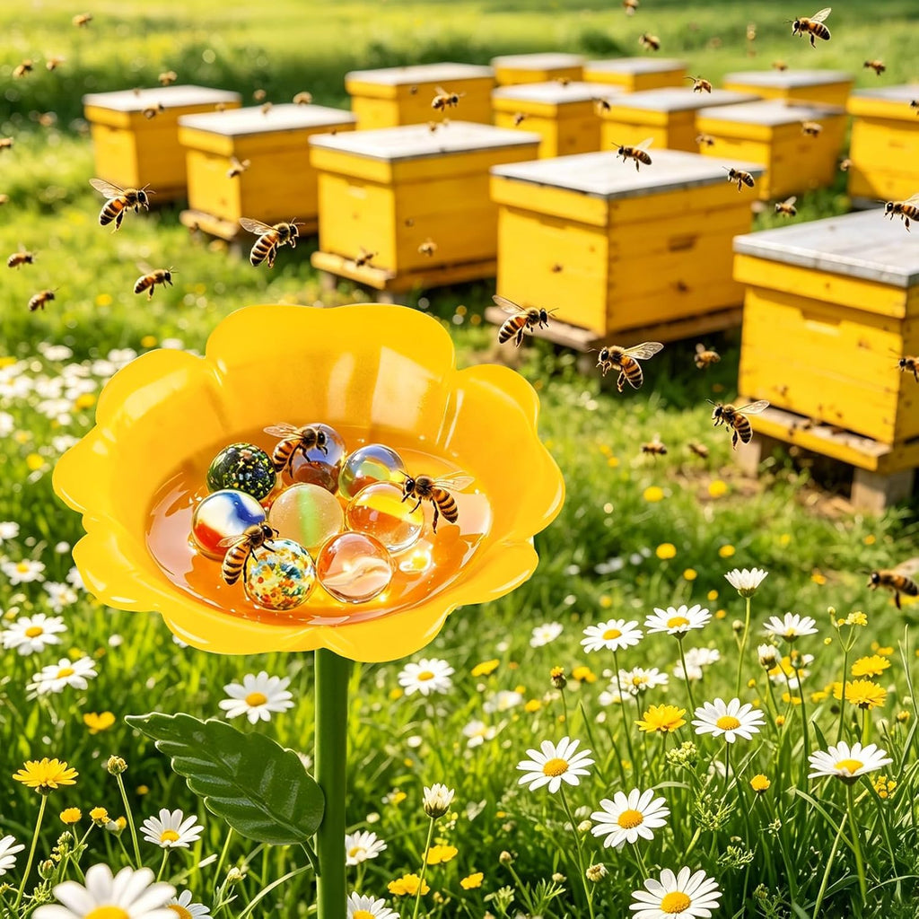 20pcs Bee Watering Station Marbles, Drowning Prevention - Garden Decoration