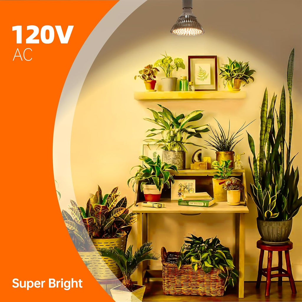 Hanging Grow Light for Indoor Plants, 3000K | 25W Hanging Plant Light, 3000K Full Spectrum LED with 16.4ft Power Cord, Ideal for Indoor Tall Plants,1-Pack