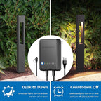 SUNVIE All-In-One LED Low Voltage Landscape Lighting Kit 12 Pack Low Voltage Pathway Lights with 60W Transformer ETL Listed 100FT Wire for Path Garden, Waterproof Pathway Lights Wired, 3000K, Aluminum