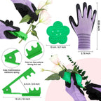 WILLBOND 121 Pcs Floral Arrangement Tool Kit, Rose Thorn Remover Pruner Trimmer Gloves 22/26 Gauge Paddle Tie Stem Pearl Corsage Pin Pruning Shears, Florist Tool Gift for Women