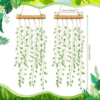 suncalla 2 pcs green plants crystal suncatchers window, close-up detail