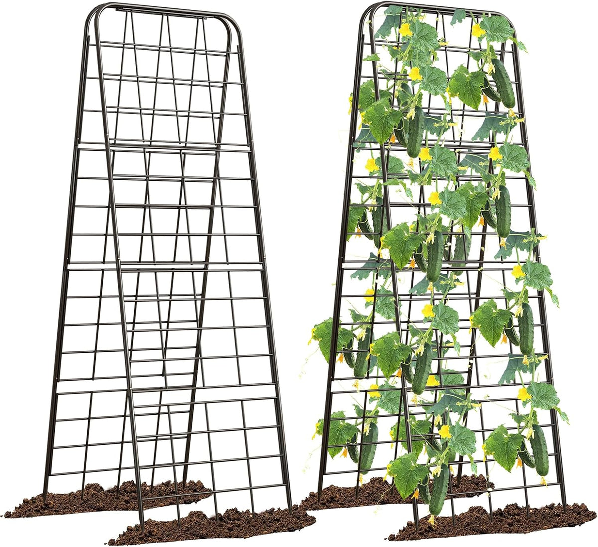 heavy duty 50"x17" adjustable a-frame trellis for climbing, main product view