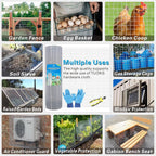 Hot-Dip Galvanized 1/2in Hardware Cloth 48x100ft 19G Chicken Wire Fencing | TUOKS Welded grid stays rigid; easily cut to shape around posts, rabbit enclosures, flower beds, and garden protection.