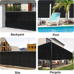 love story 4' x 20' outdoor privacy fence, package contents