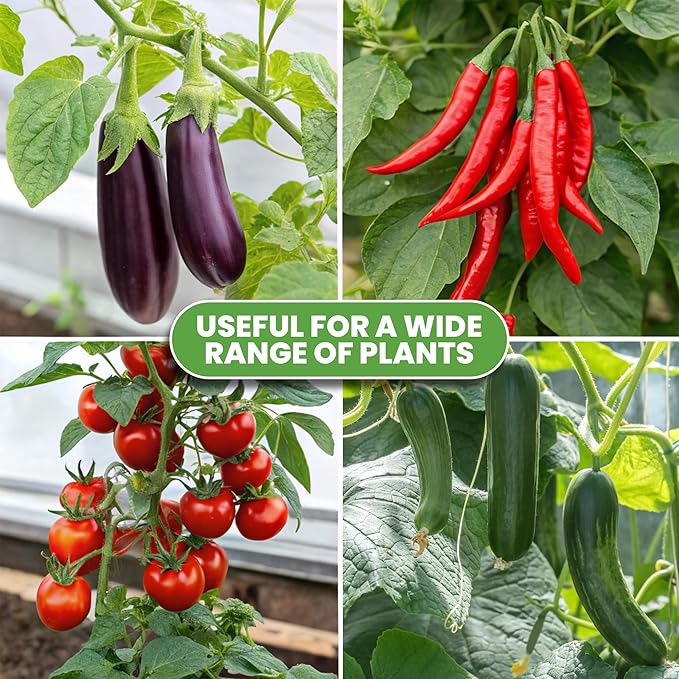 K-Brands Tomato Cage - Tomatoes Plant Stakes Support Cages Trellis for Garden and Pots (3 Pack - Extra Tall Upto 68 inches)