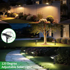 Lightonight Solar Spot Lights Outdoor 4 Pack | 3 Color Temperatures, Remote Control Landscape Spotlights for Tree, Garden, Pathway, House, Yard, Driveway
