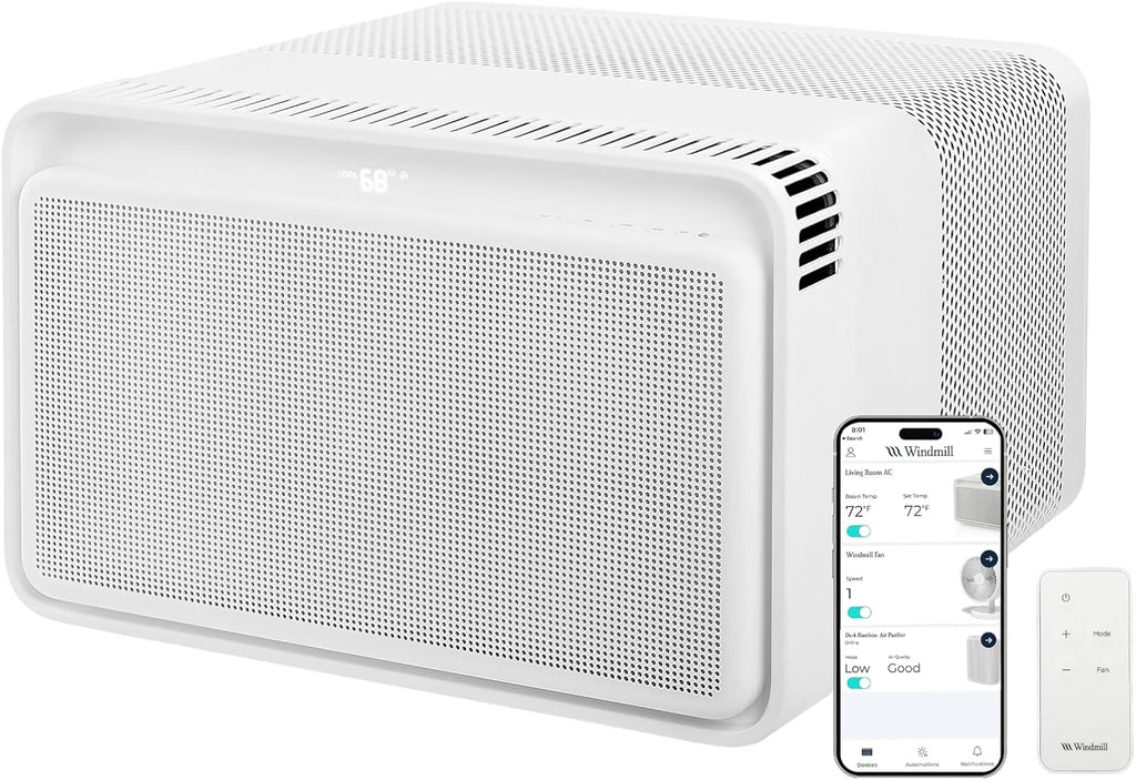 windmill 10,000 btu quiet window air conditioner, cools, main product view