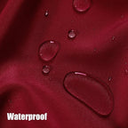 BONZER Waterproof Indoor/Outdoor Curtains for Patio Thick Privacy Extra Wide Grommet Curtains for Bedroom, Living Room, Porch, Pergola, Cabana, 1 Panel, 150W x 108L inch, Red