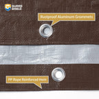 guard shield tarps heavy duty waterproof 20x40 feet, side view