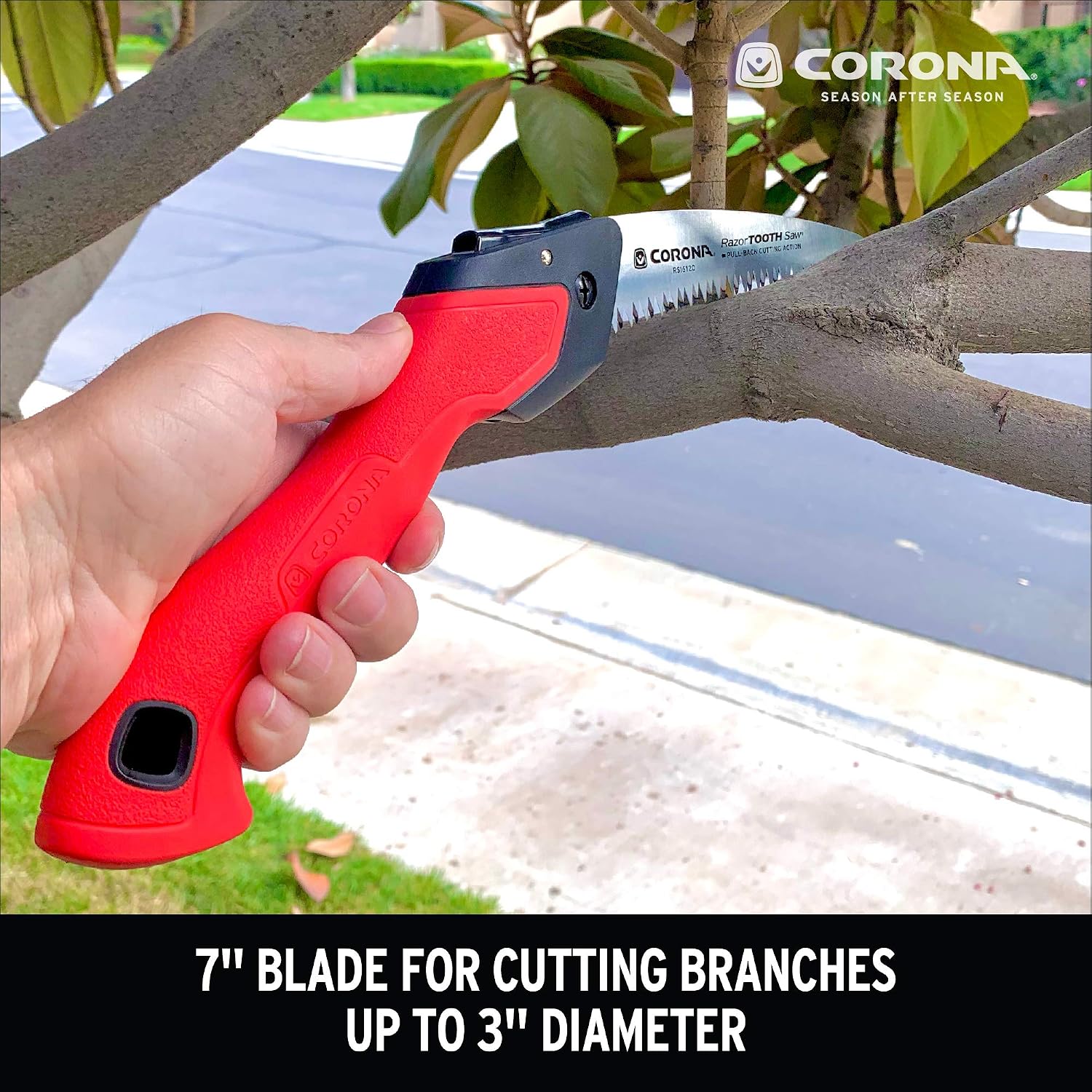 Corona RS16120 Razor Tooth Folding Saw, 7-Inch, Red (Pack of 6)