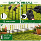 animal barrier fence 42.5ft(l)x13in(h), 30 panels no dig on a desk or shelf
