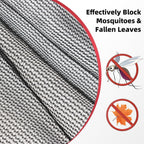 40% shade cloth for garden, 6x12ft black heavy showing dimensions