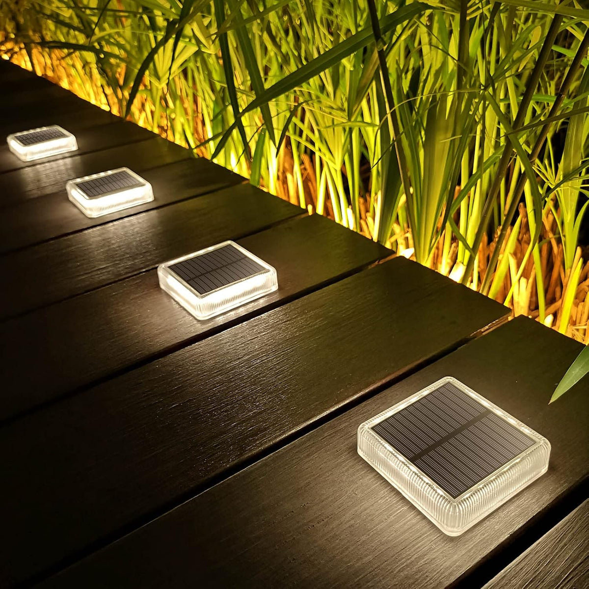 lacasa solar deck lights, 4 pack 30lm led, main product view